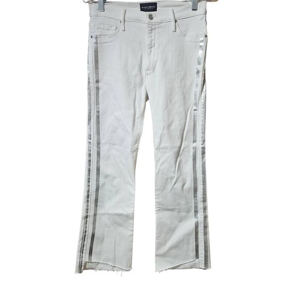 Black Orchid Jeans with Silver Side Stripes Size 28 - Picture 1 of 5